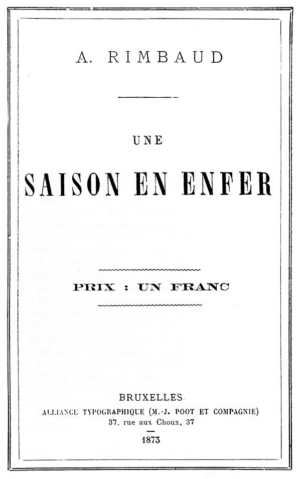 Une saison en enfer