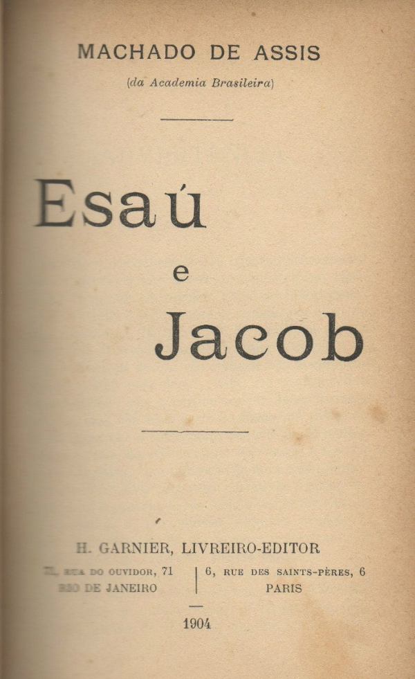 Esau e Jacob Esau e Jacob