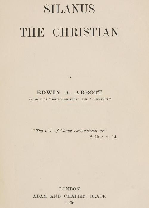 Silanus the Christian Silanus the Christian