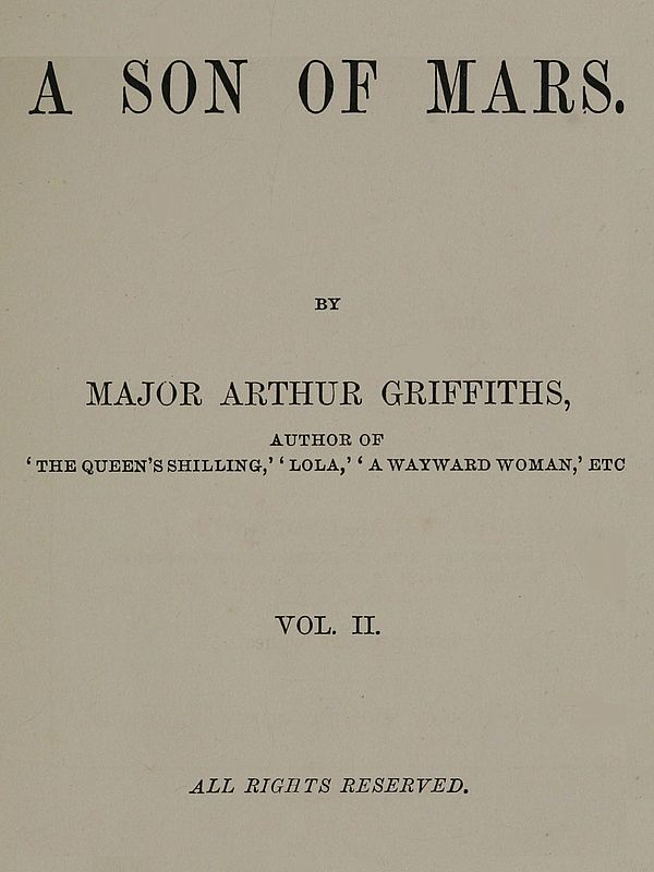 A Son of Mars, volume 2 A Son of Mars, volume 2