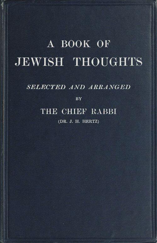A Book of Jewish Thoughts