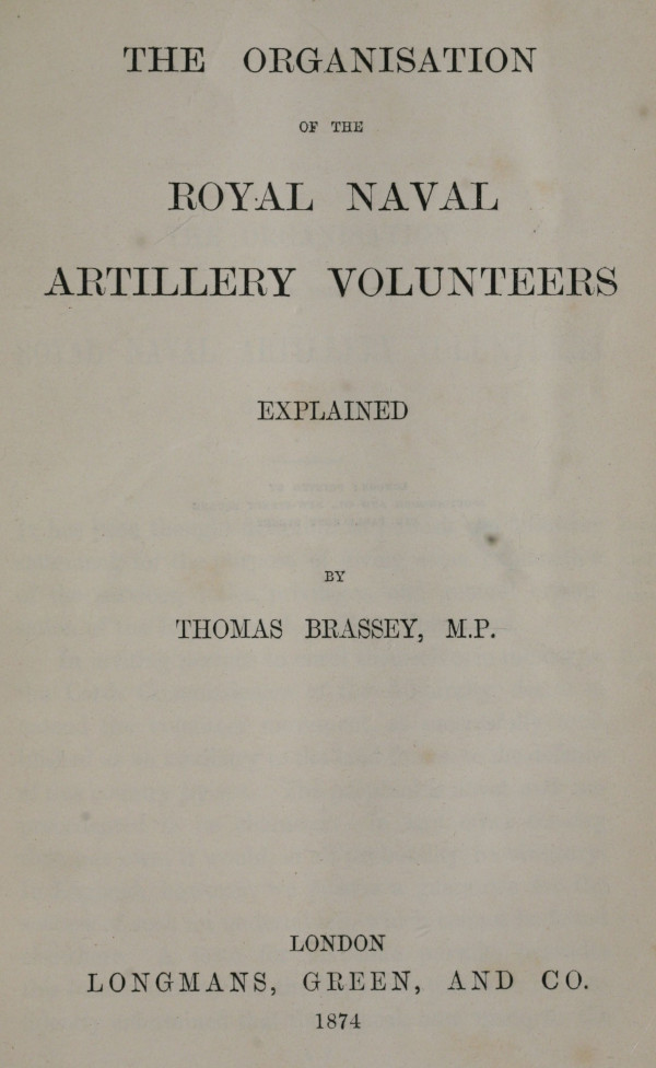 The Organisation of the Royal Naval Artillery Volunteers Explained The Organisation of the Royal Naval Artillery Volunteers Explained
