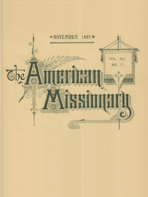 Amerikan Misyoneri — Cilt 41, No. 11, Kasım 1887 Amerikan Misyoneri — Cilt 41, No. 11, Kasım 1887