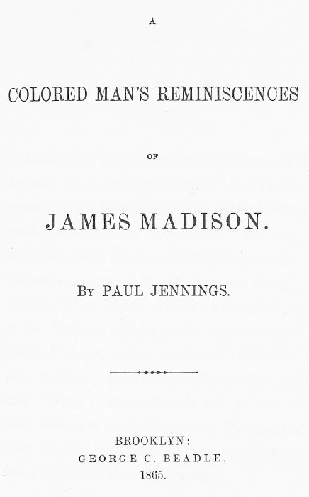 Paul Jennings - Bir Renkli Adamın James Madison Anıları