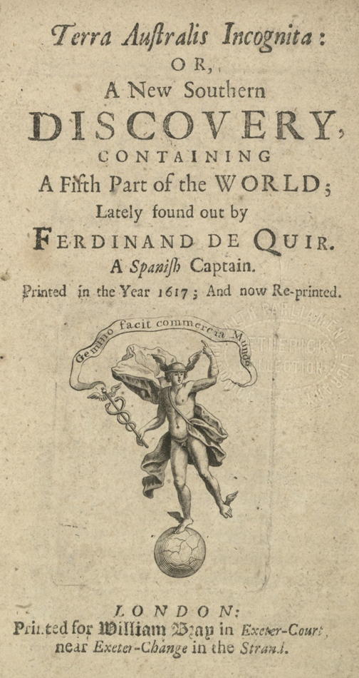 Terra Australis Incognita; Or, A New Southern Discovery, containing A Fifth Part of the World