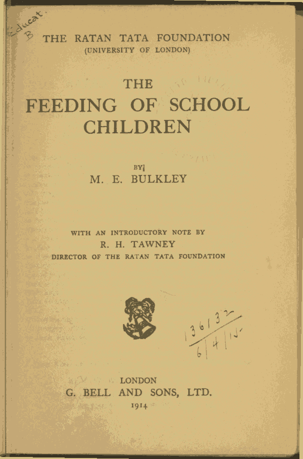 The Feeding of School Children The Feeding of School Children