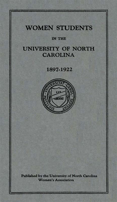 Kuzey Carolina Üniversitesi'ndeki Kadın Öğrenciler: 1897-1922