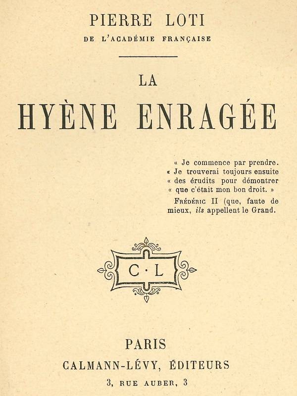 La Hyène Enragée La Hyène Enragée