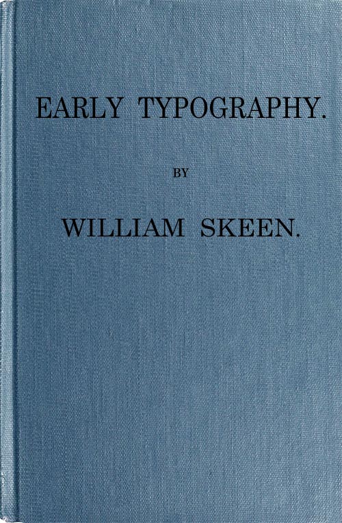 Early Typography Early Typography