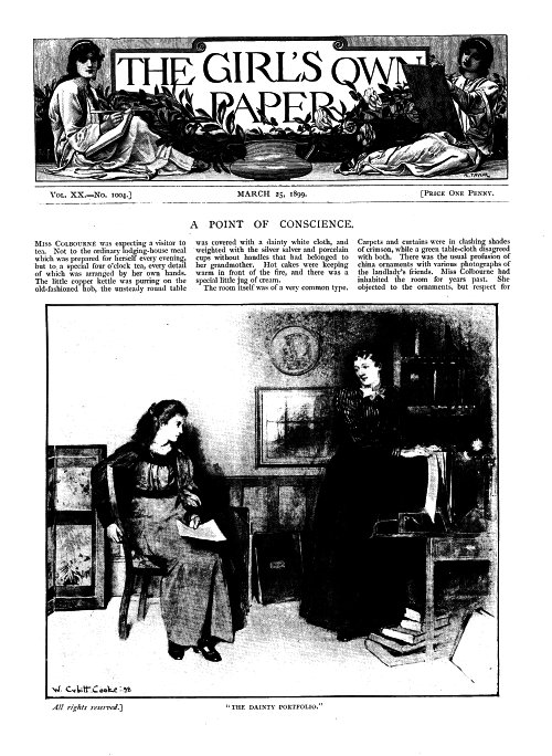 Kızın Kendi Gazetesi, Cilt XX, No. 1004, 25 Mart 1899 Kızın Kendi Gazetesi, Cilt XX, No. 1004, 25 Mart 1899