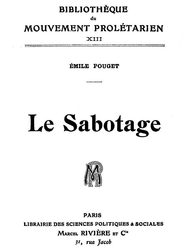 Le Sabotage Le Sabotage