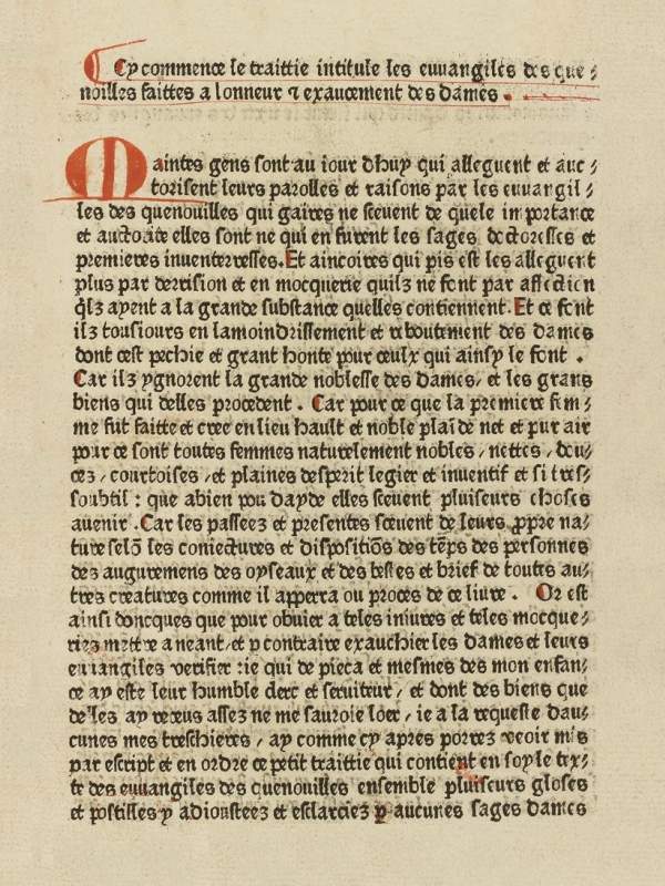 Les évangiles des quenouilles Les évangiles des quenouilles