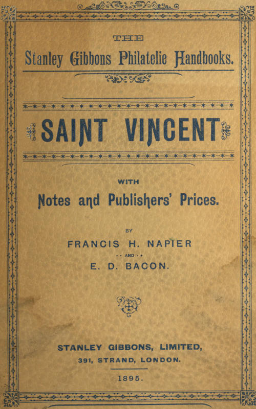 Saint Vincent, with notes and publishers' prices Saint Vincent, with notes and publishers' prices