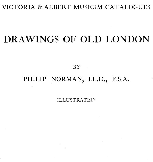 Drawings of Old London Drawings of Old London