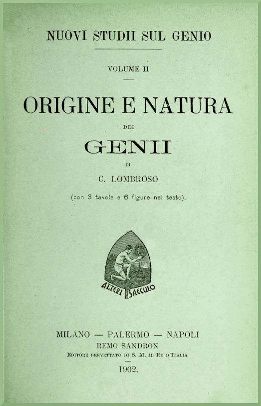 Nuovi studii sul genio vol. II (Origine e natura dei genii) Nuovi studii sul genio vol. II (Origine e natura dei genii)
