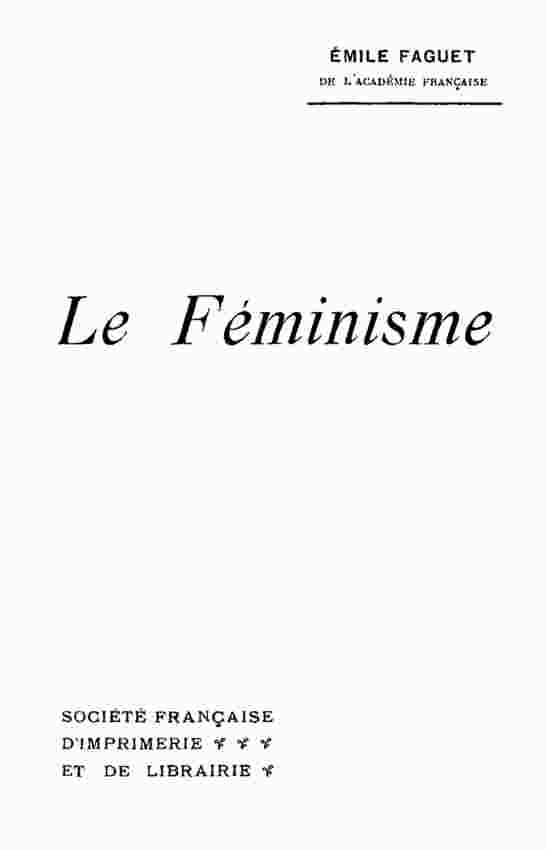Le féminisme Le féminisme