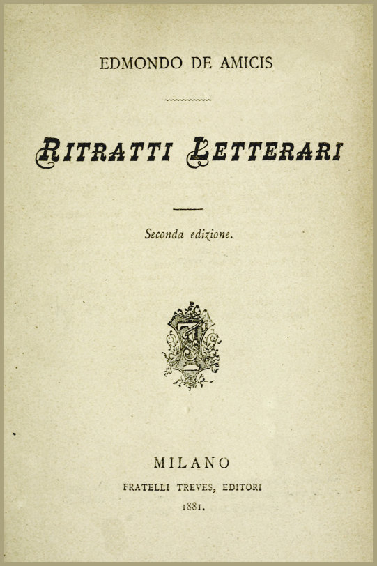 Ritratti letterari Ritratti letterari