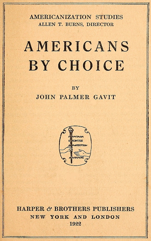 Americans by Choice Americans by Choice