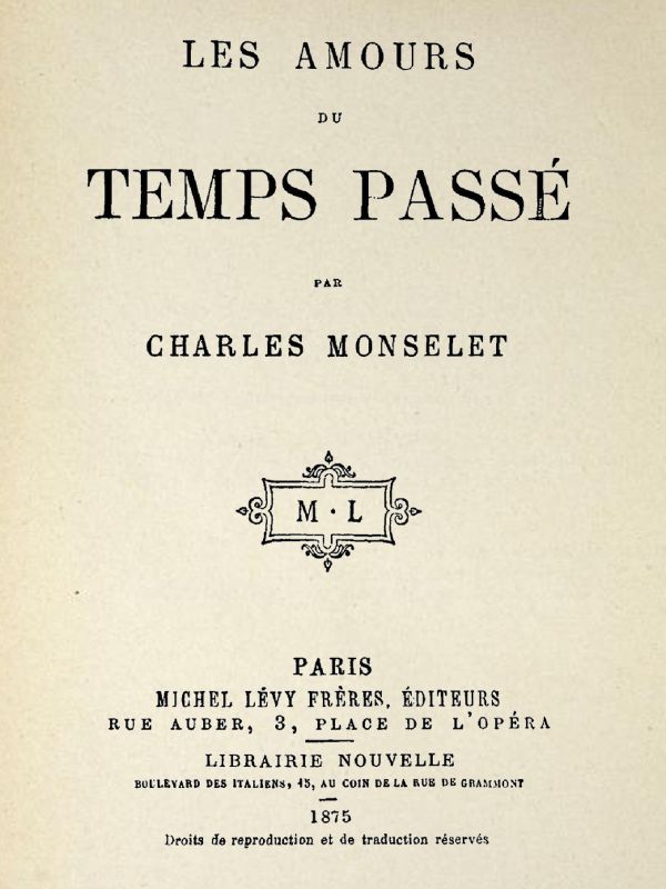 Les amours du temps passé