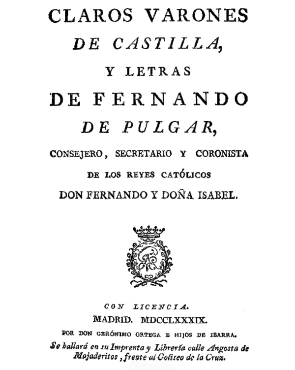 Claros varones de Castilla, y Letras Claros varones de Castilla, y Letras