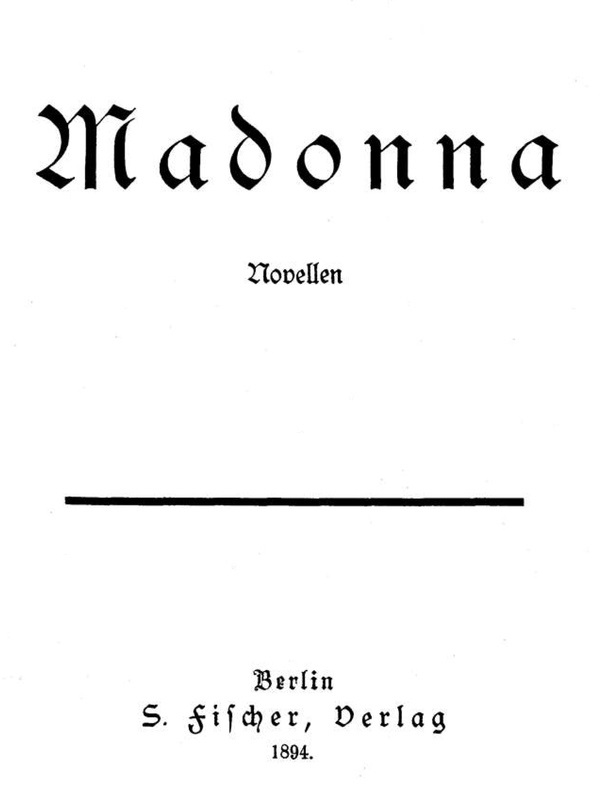 Madonna: Novellen Madonna: Novellen