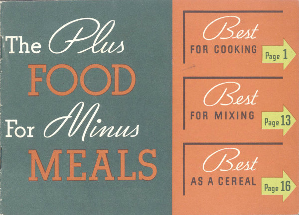 The Plus Food for Minus Meals