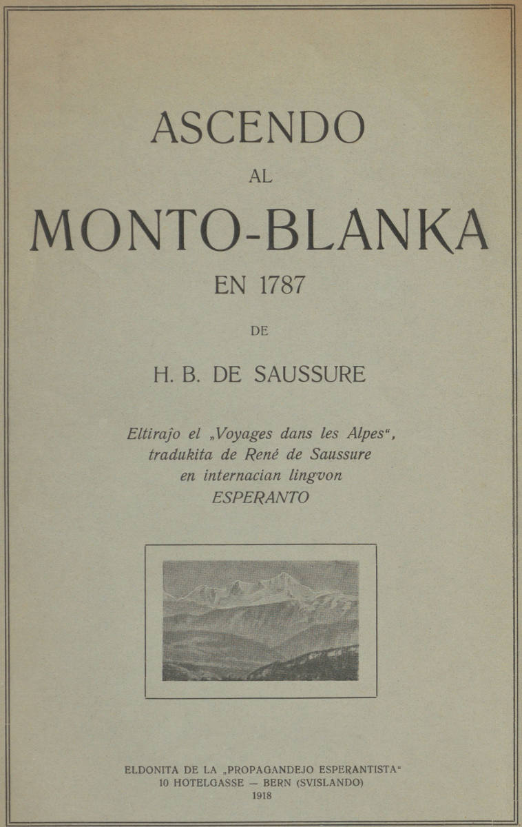 Ascendo al Monto-Blanka en 1787 Ascendo al Monto-Blanka en 1787