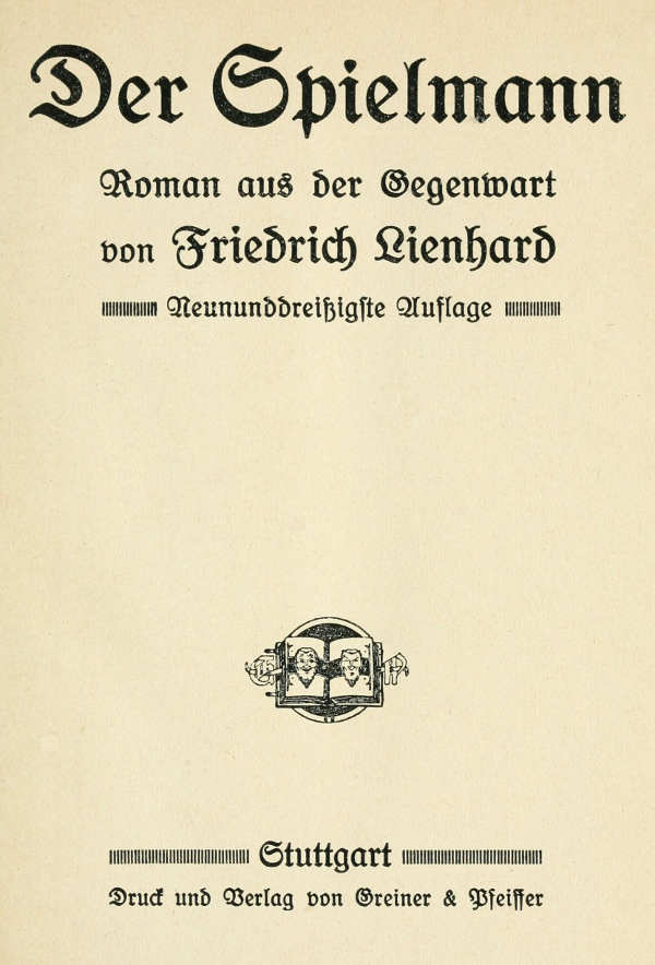 Der Spielmann: Roman aus der Gegenwart Der Spielmann: Roman aus der Gegenwart