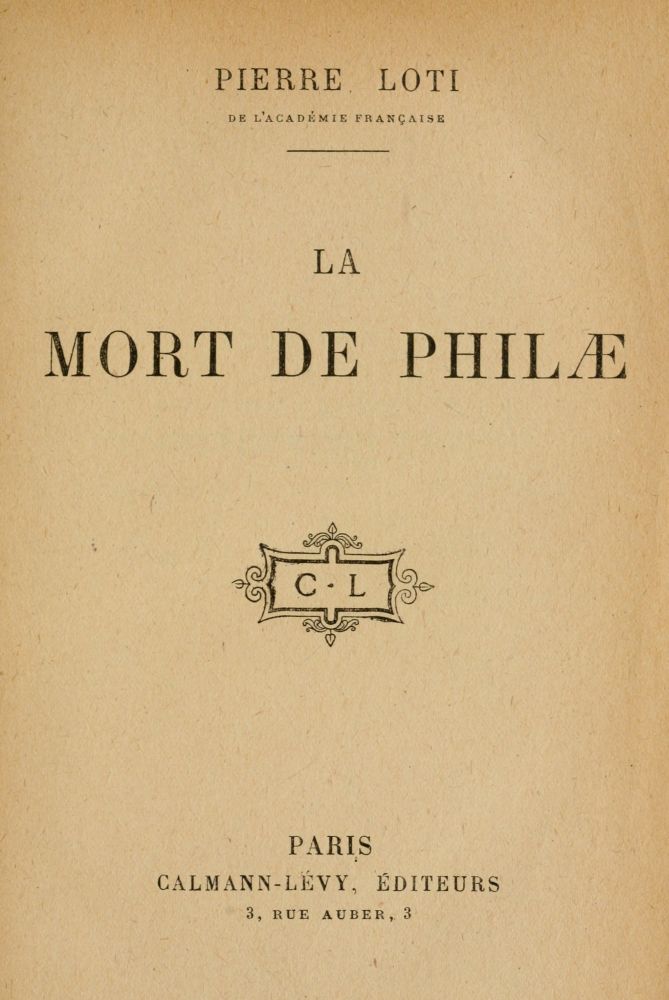 La mort de Philæ La mort de Philæ