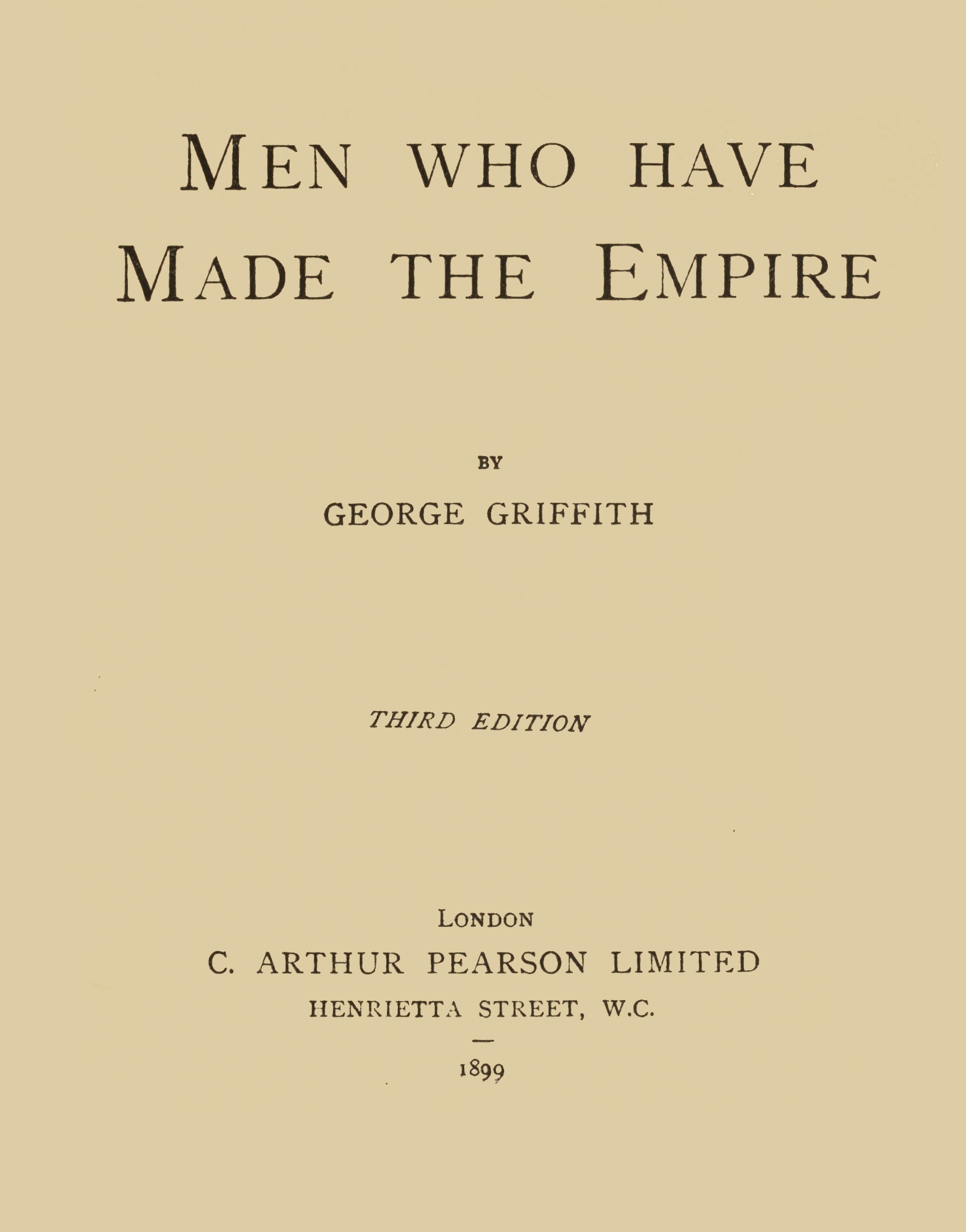 Men Who Have Made the Empire Men Who Have Made the Empire