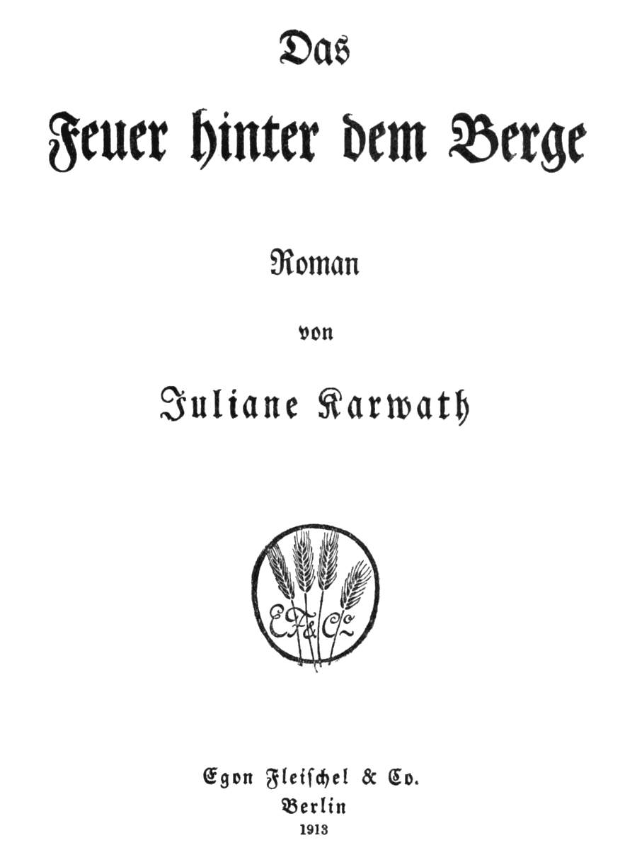 Das Feuer hinter dem Berge: Roman Das Feuer hinter dem Berge: Roman