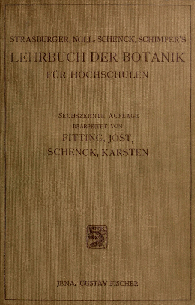 Lehrbuch der Botanik für Hochschulen Lehrbuch der Botanik für Hochschulen