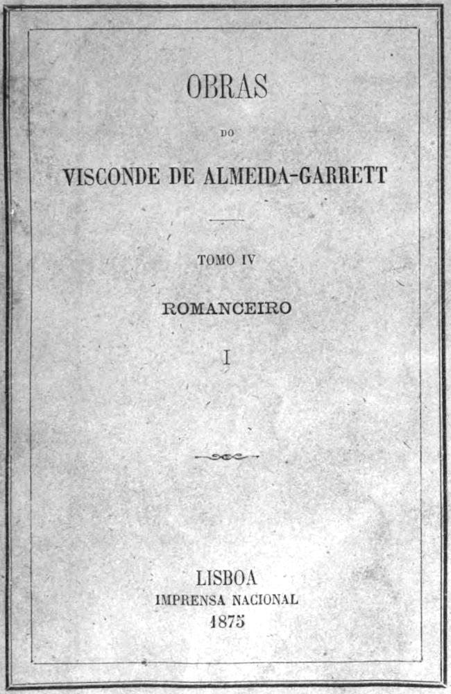 Romanceiro I: Romances da Renascença Romanceiro I: Romances da Renascença