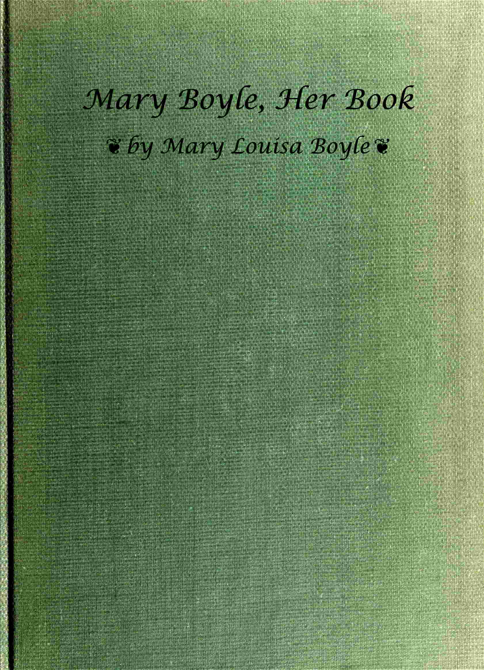 Mary Boyle, Her Book Mary Boyle, Her Book