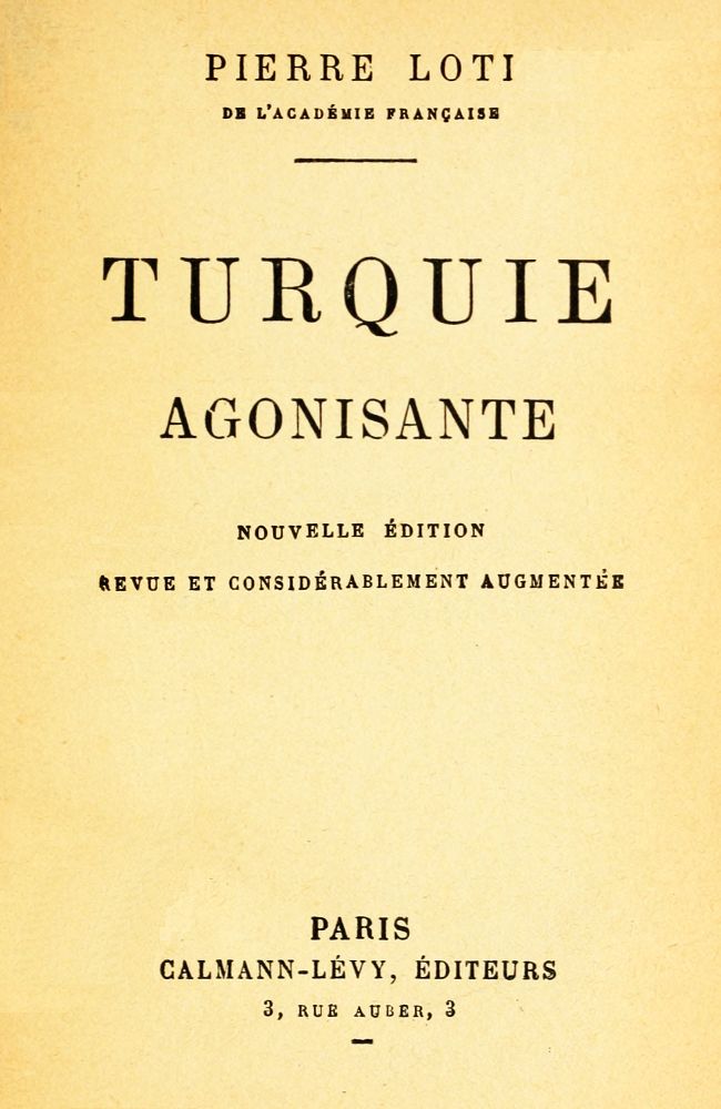 Turquie agonisante