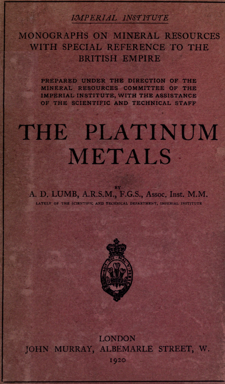 The platinum metals The platinum metals