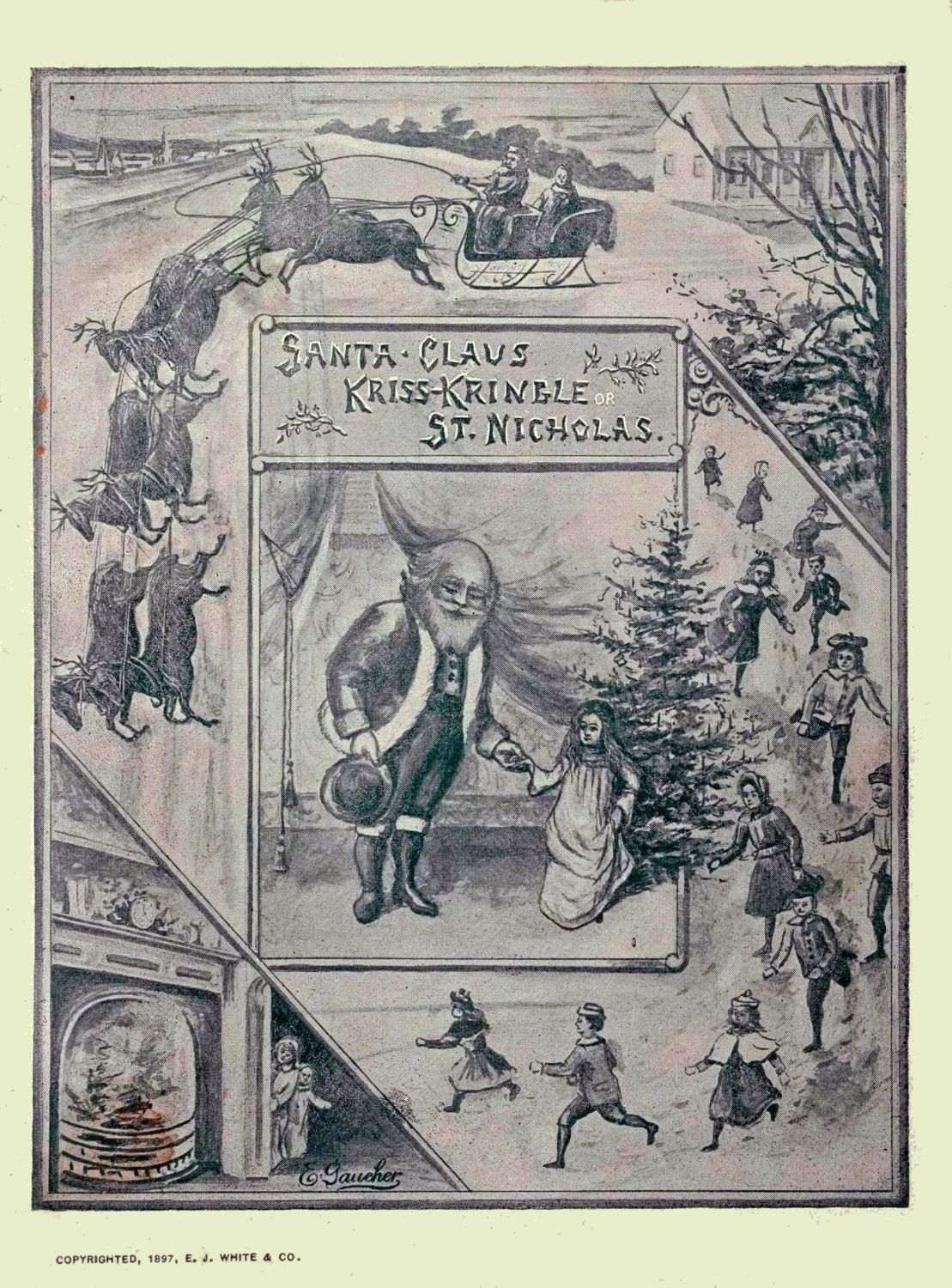 Santa Claus, Kriss Kringle, or St. Nicholas
Fully Illustrated.