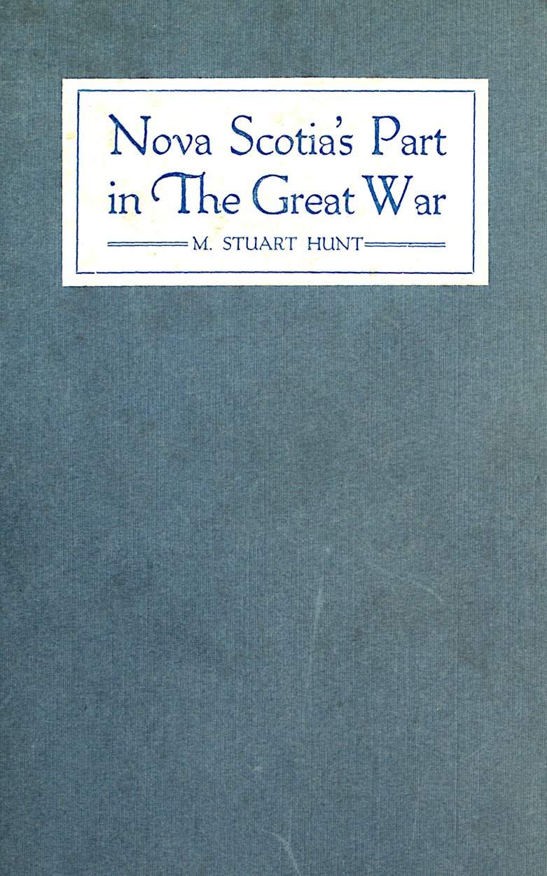 Nova Scotia's Part in the Great War