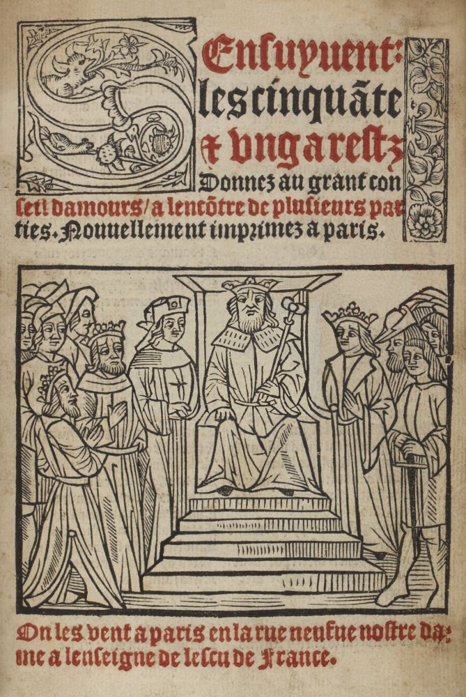 Les cinquante et ung arretz d'amours Les cinquante et ung arretz d'amours