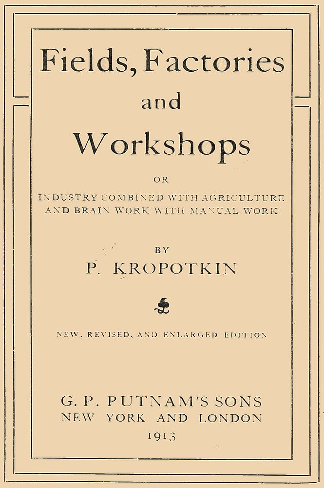 Fields, factories and workshops