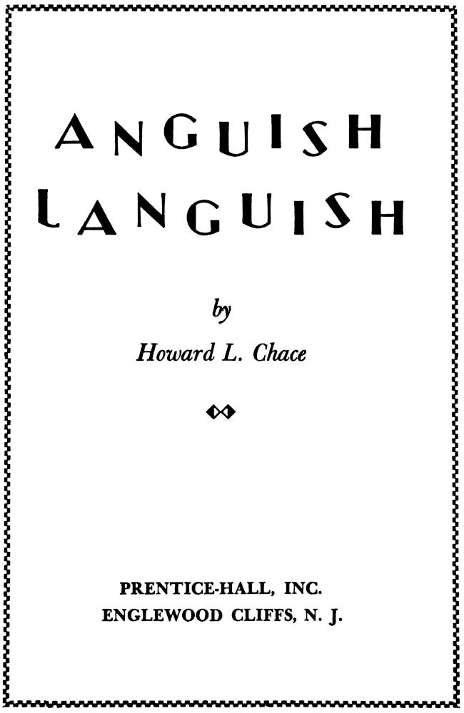 Anguish Languish Anguish Languish