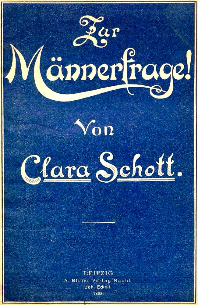 Zur Männerfrage! Zur Männerfrage!