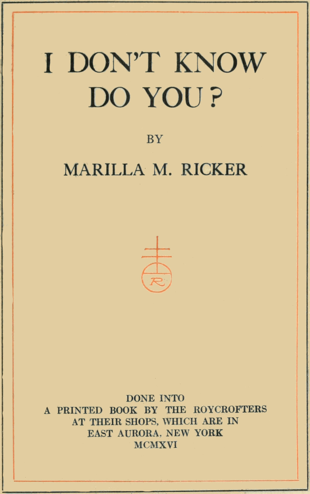 I don't know, do you? I don't know, do you?