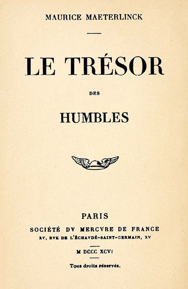 Le trésor des humbles Le trésor des humbles