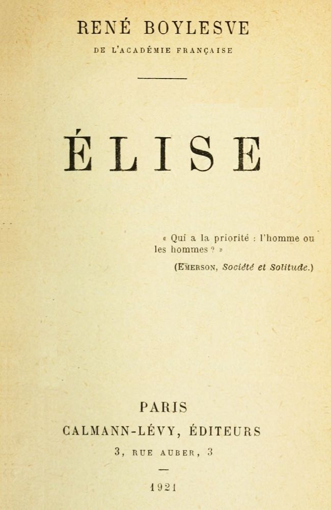Élise Élise