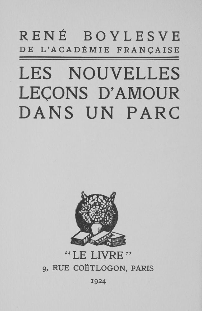 Les nouvelles leçons d'amour dans un parc Les nouvelles leçons d'amour dans un parc
