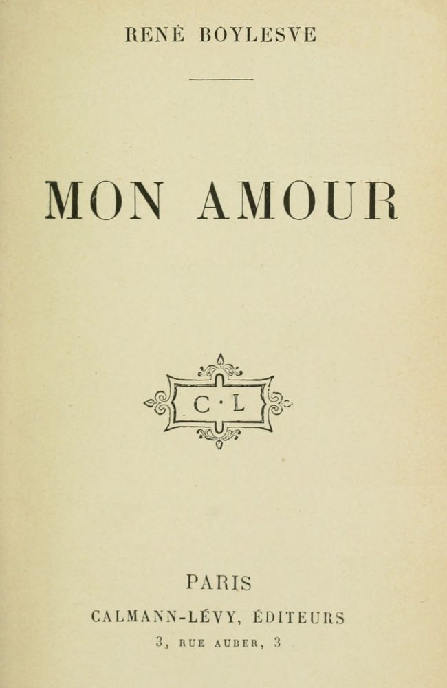 Mon amour Mon amour