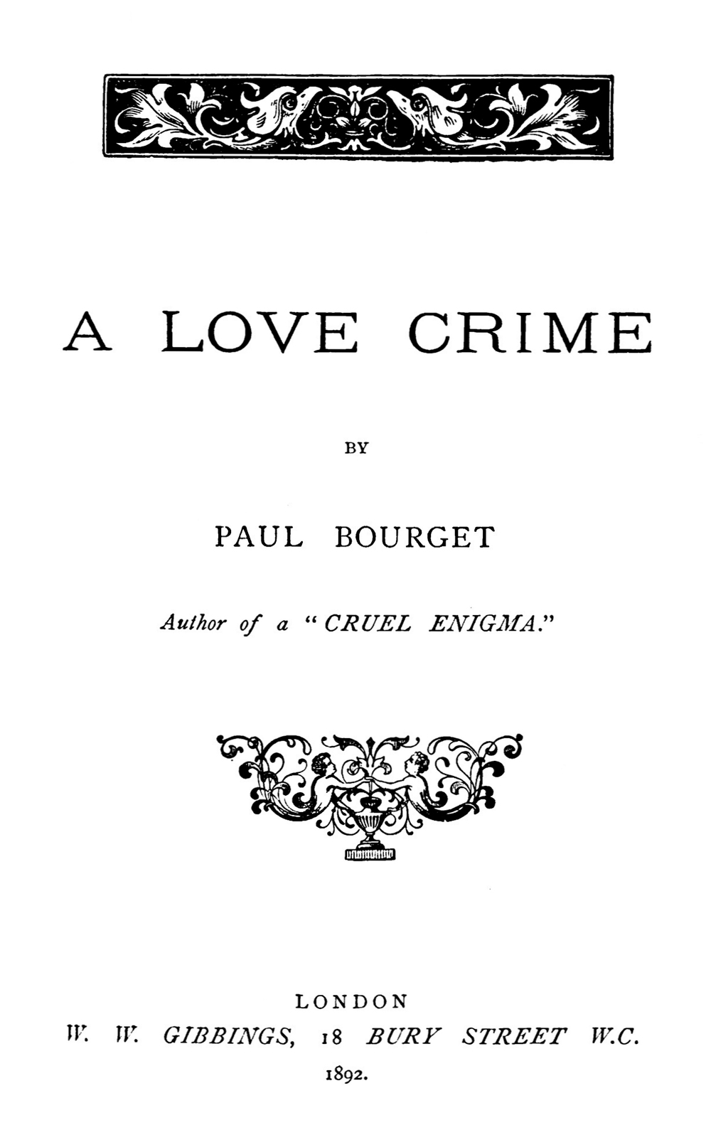 A Love Crime A Love Crime