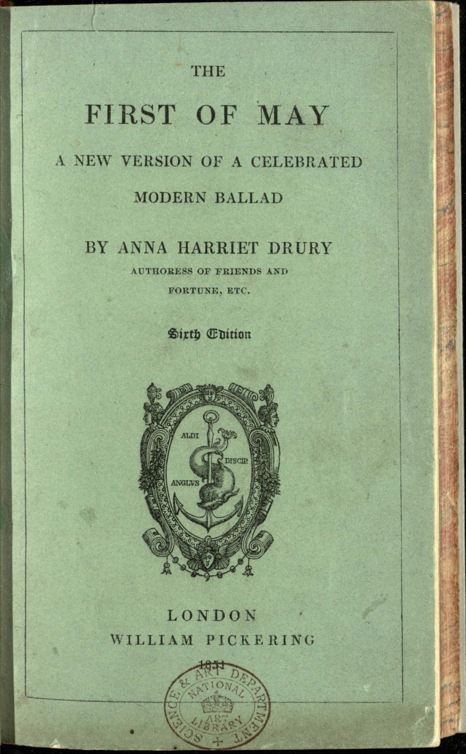 The first of May: a new version of a celebrated modern ballad
sixth edition