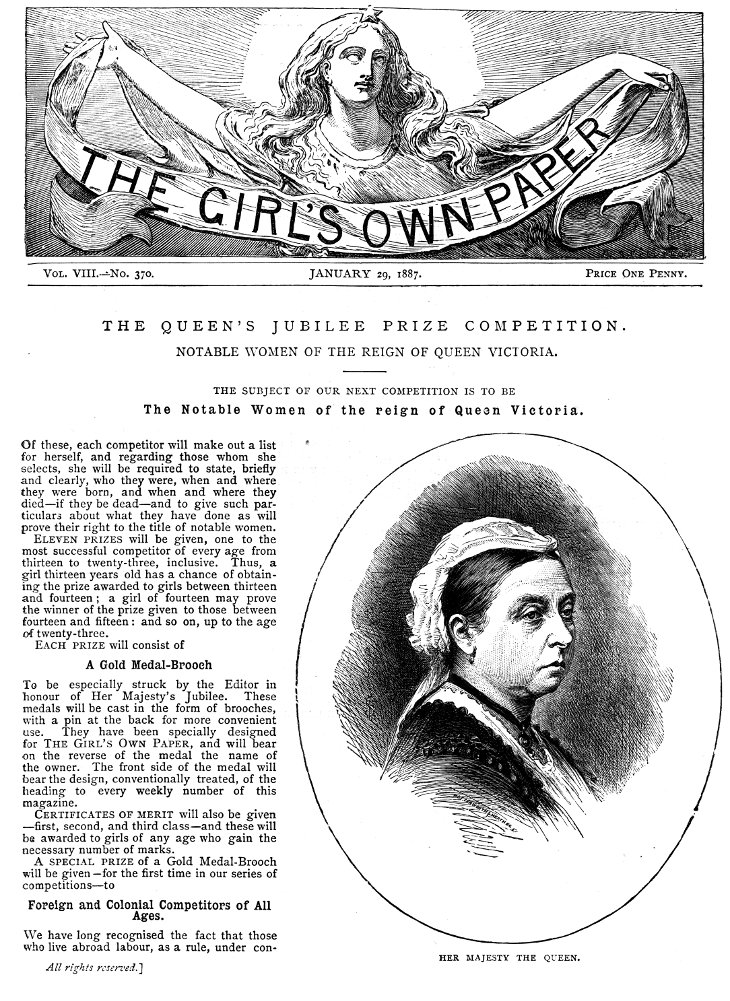 The Girl's Own Paper, Vol. VIII, No. 370, January 29, 1887 The Girl's Own Paper, Vol. VIII, No. 370, January 29, 1887